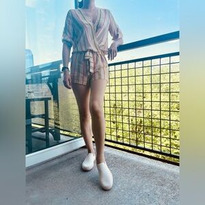 BCBG Maxazria Striped Romper sz XS